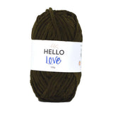 HELLO Love Super Chunky Yarn - Dark Brown