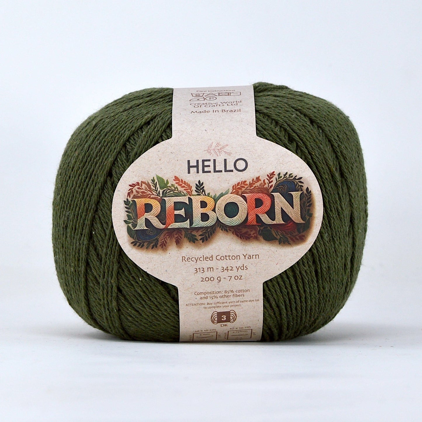 Hello Reborn 85% Recycled DK Cotton Yarn 200g