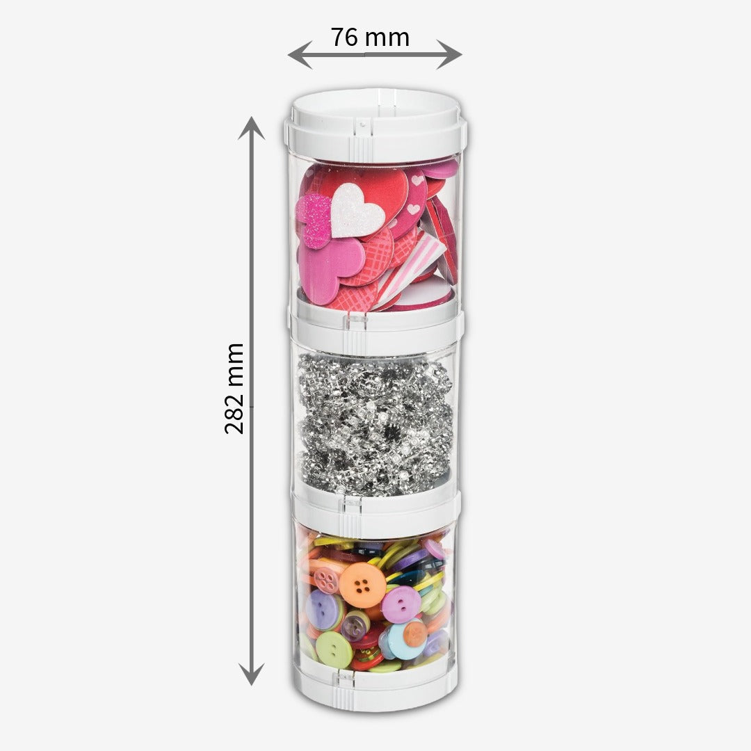 3 x Deflecto Stackable Tower Organisers