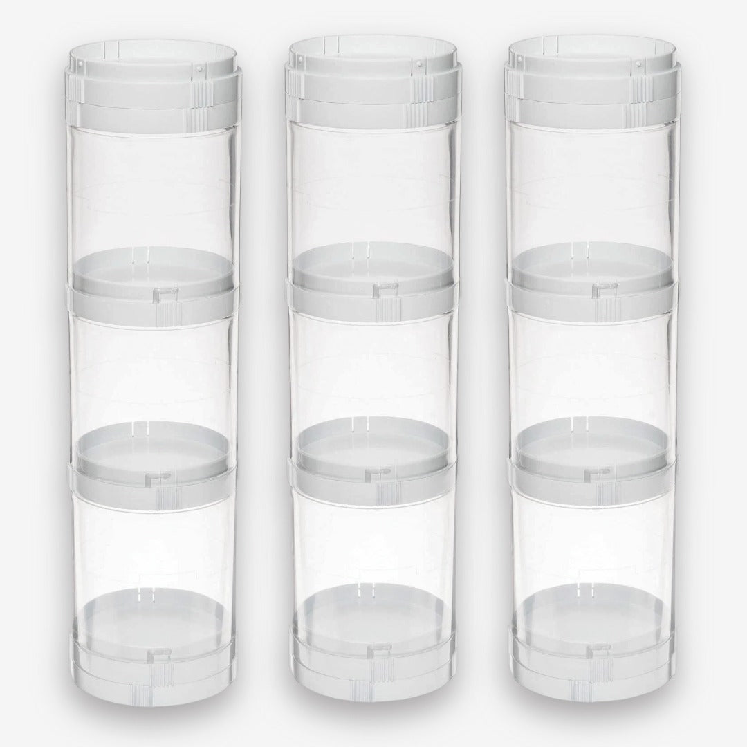 Pack of 3 Deflecto Stackable Tower Organisers – Readicut