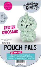 Knitty Critters - Pouch Pals V - Dexter Dinosaur | DIY Amigurumi Crochet Kit