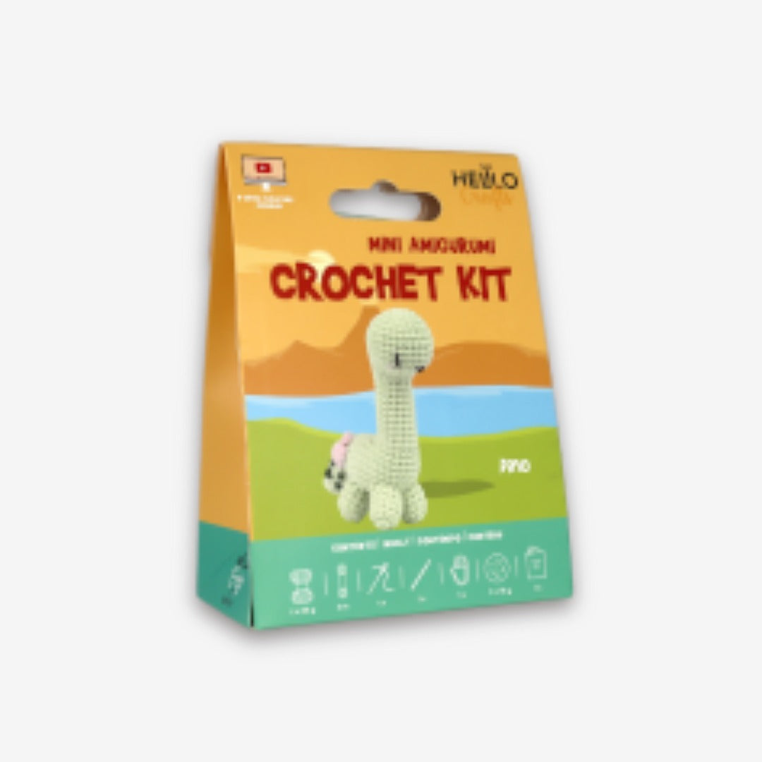 Mini Amigurumi Crochet Kit - Dino