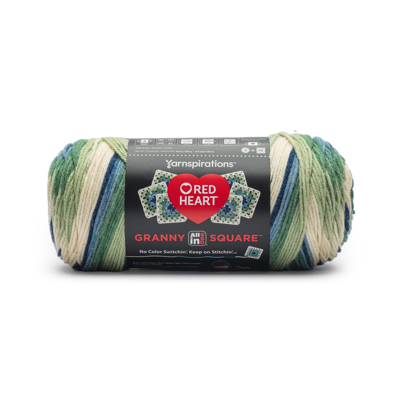 Red Heart Granny Square Yarn 250g