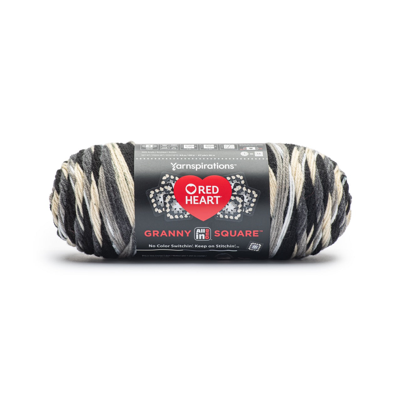 Pack of 3 Red Heart Granny Square Yarn 250g