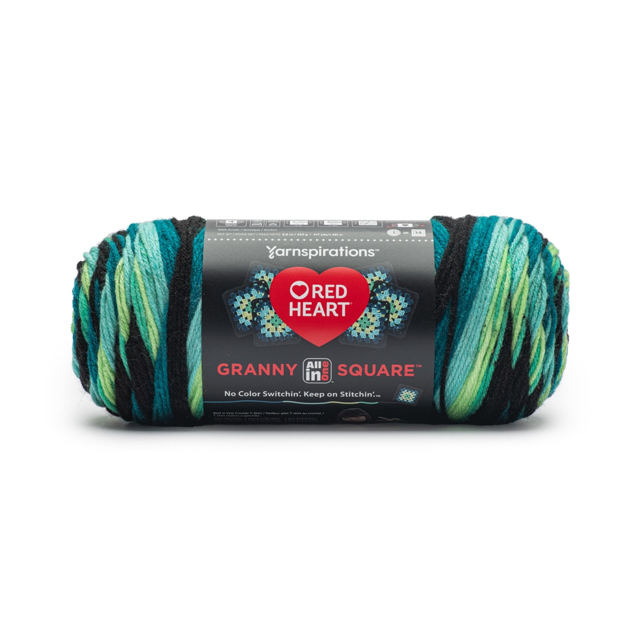 Pack of 3 Red Heart Granny Square Yarn 250g