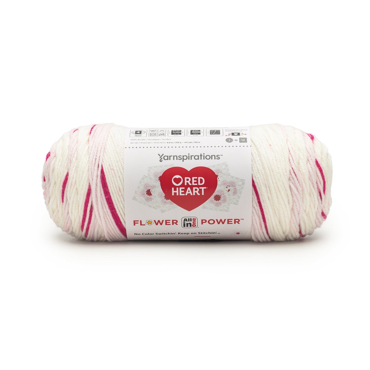 3 Pack of Red Heart All In One Flower Power Yarn 250g