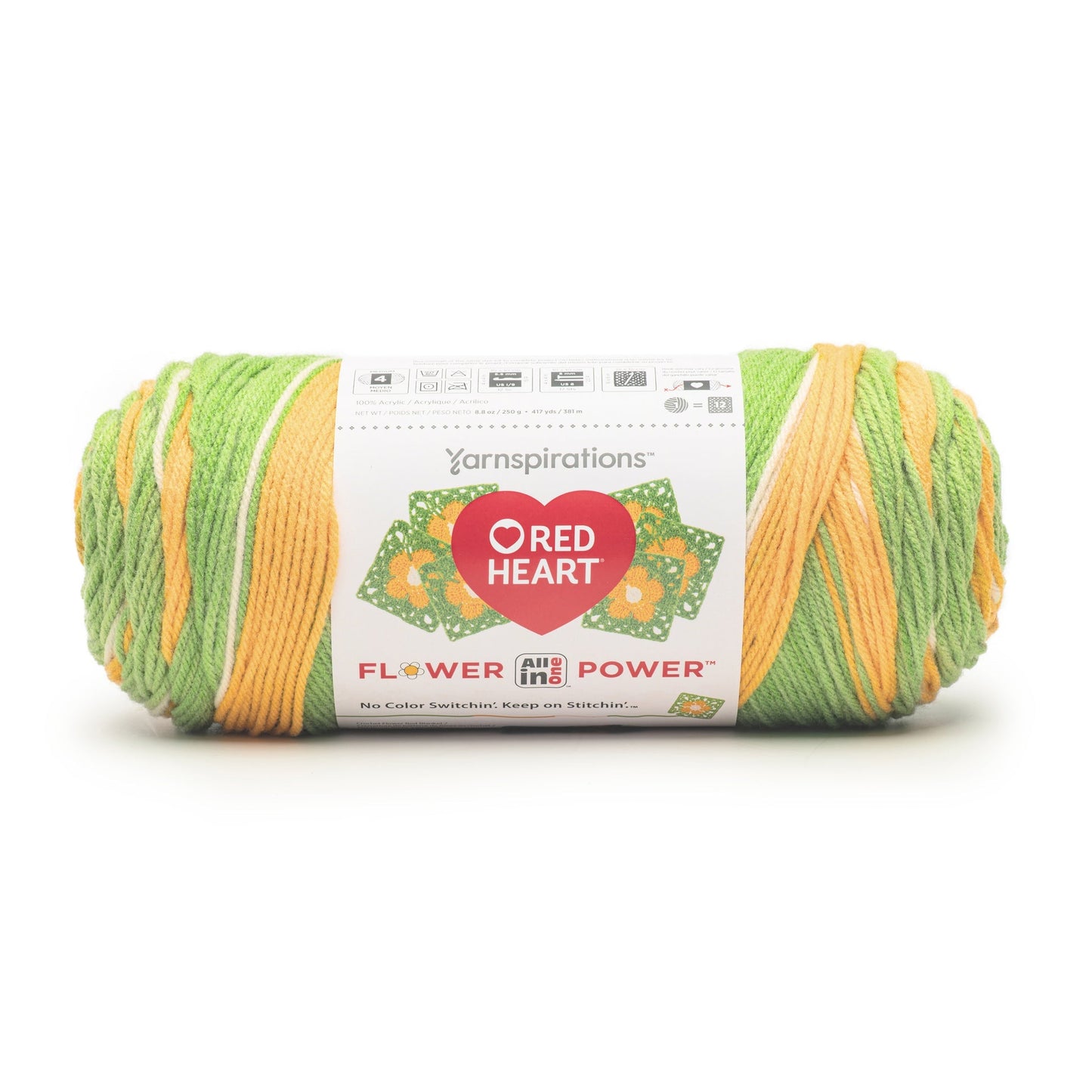 3 Pack of Red Heart All In One Flower Power Yarn 250g