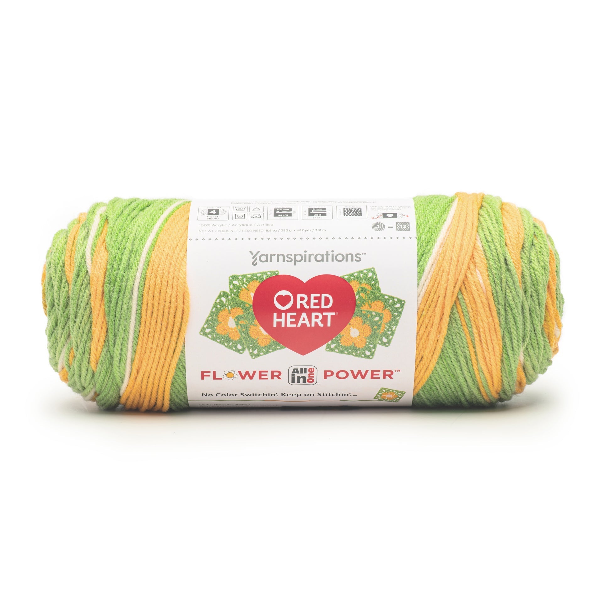 3 Pack of Red Heart All In One Flower Power Yarn 250g