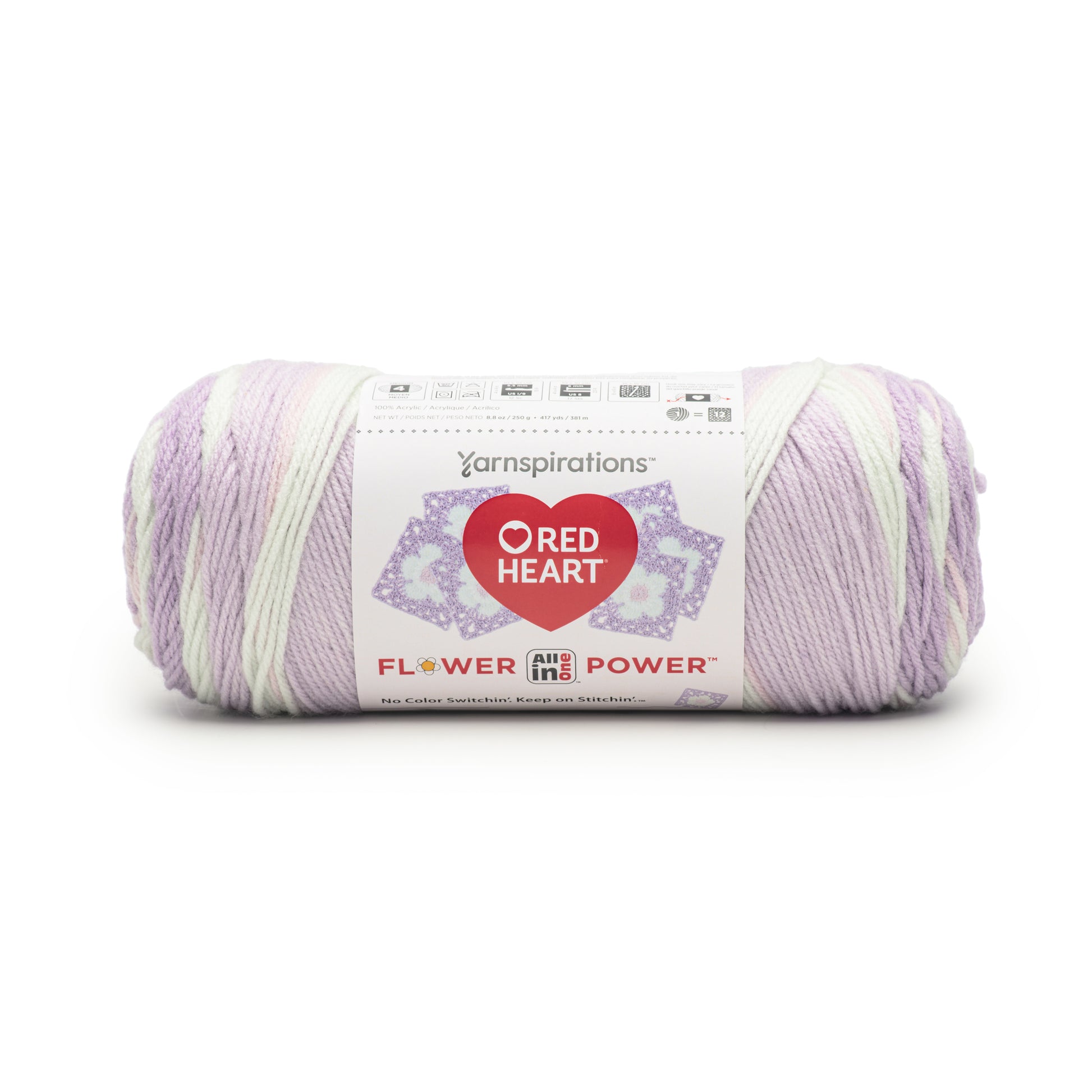 3 Pack of Red Heart All In One Flower Power Yarn 250g
