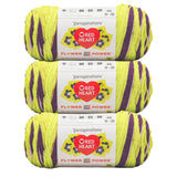 3 Pack of Red Heart All In One Flower Power Yarn 250g