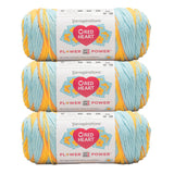 3 Pack of Red Heart All In One Flower Power Yarn 250g