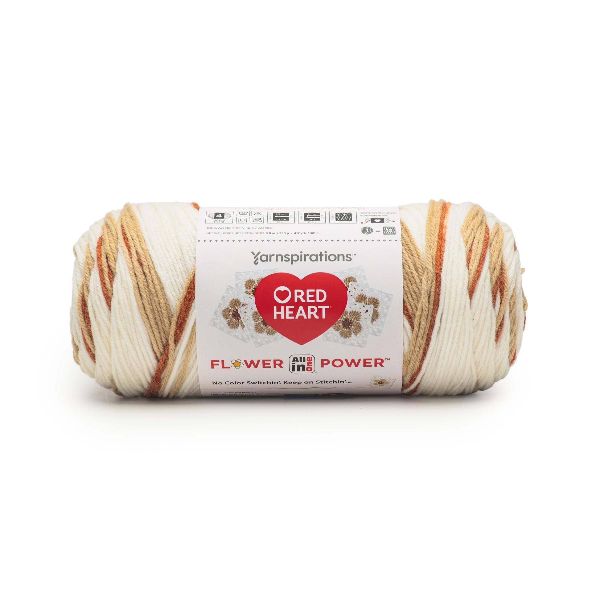 3 Pack of Red Heart All In One Flower Power Yarn 250g