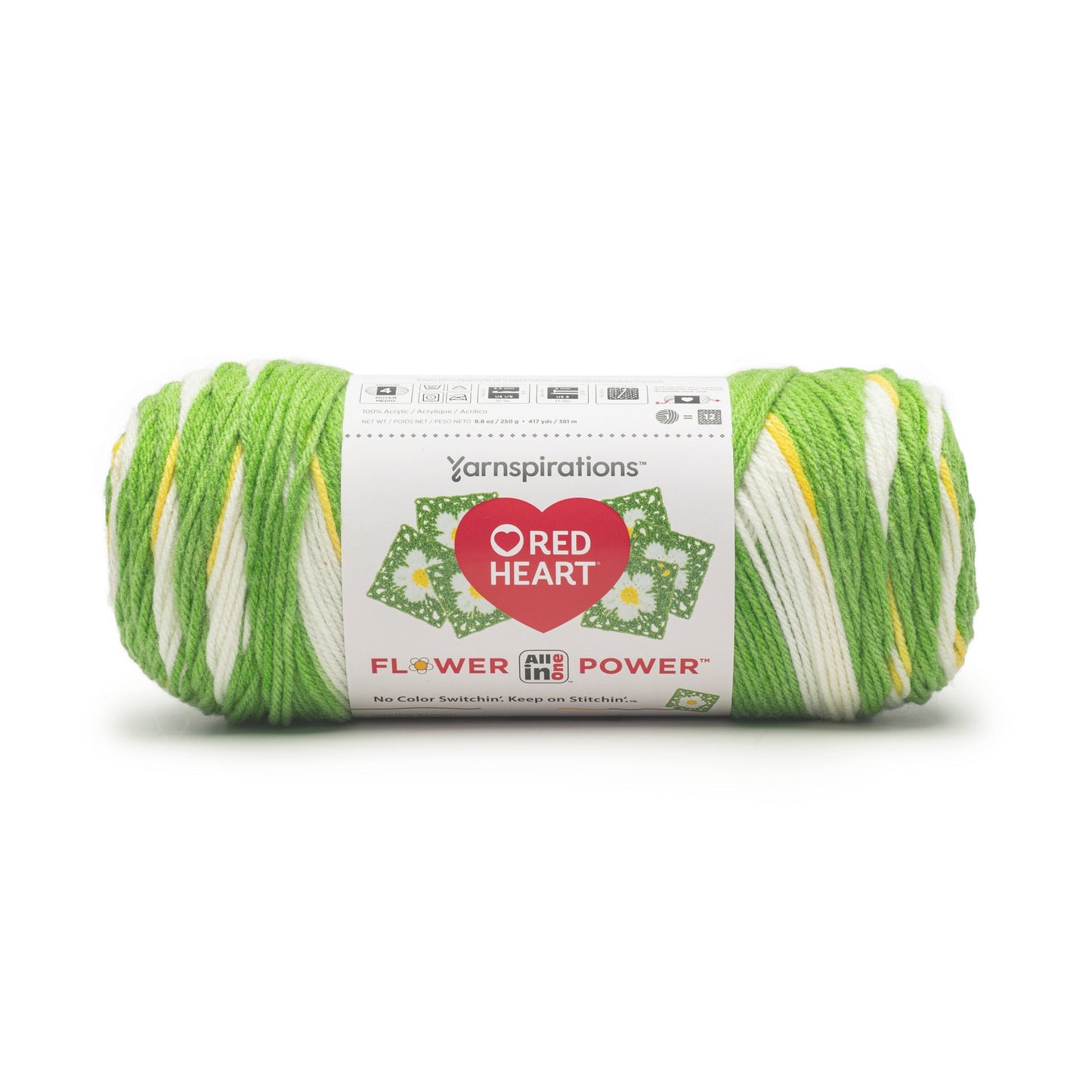 3 Pack of Red Heart All In One Flower Power Yarn 250g