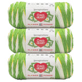 3 Pack of Red Heart All In One Flower Power Yarn 250g