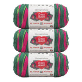 3 Pack of Red Heart All In One Flower Power Yarn 250g