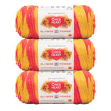 3 Pack of Red Heart All In One Flower Power Yarn 250g