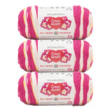 3 Pack of Red Heart All In One Flower Power Yarn 250g