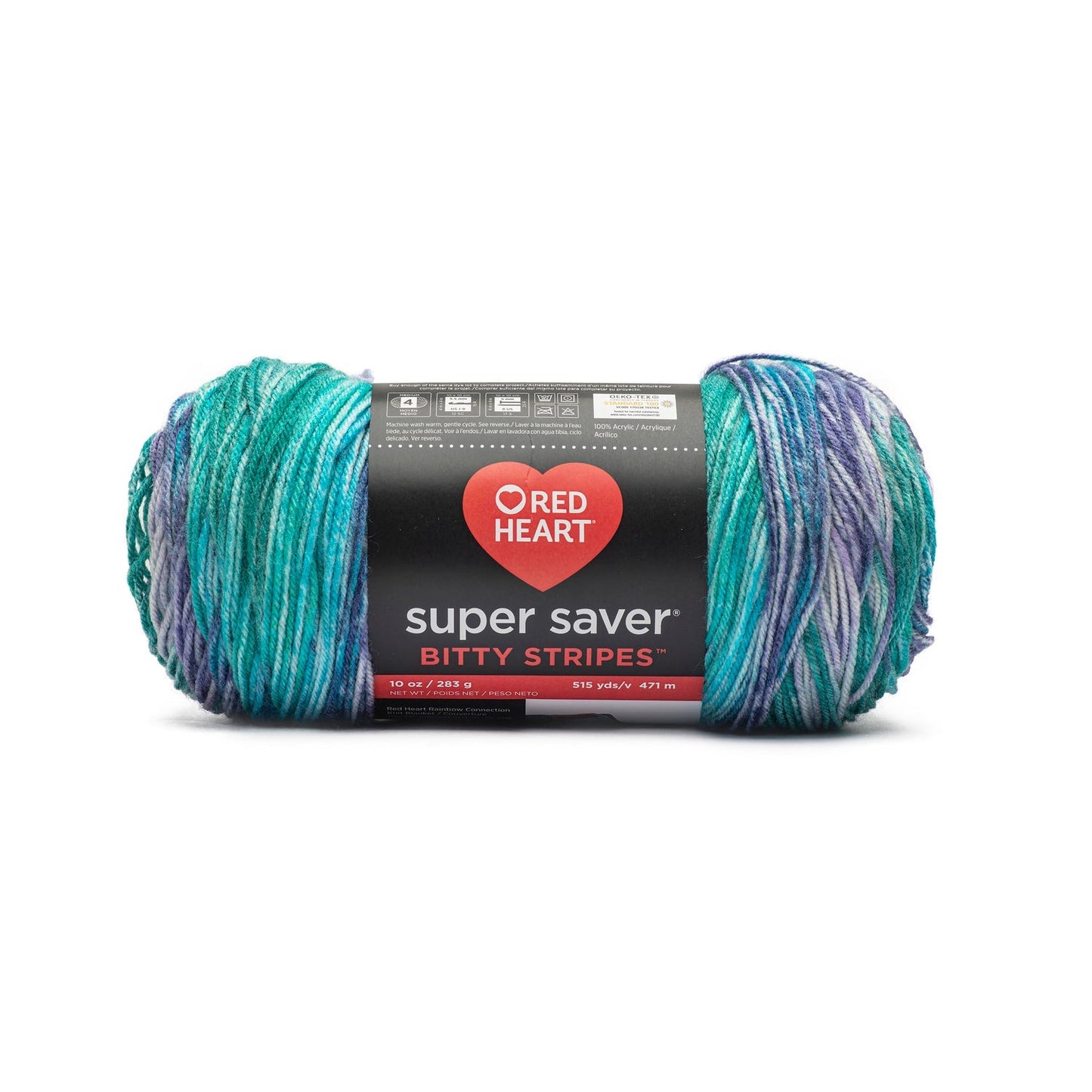 Red Heart Super Saver Bitty Stripes Yarn 283g