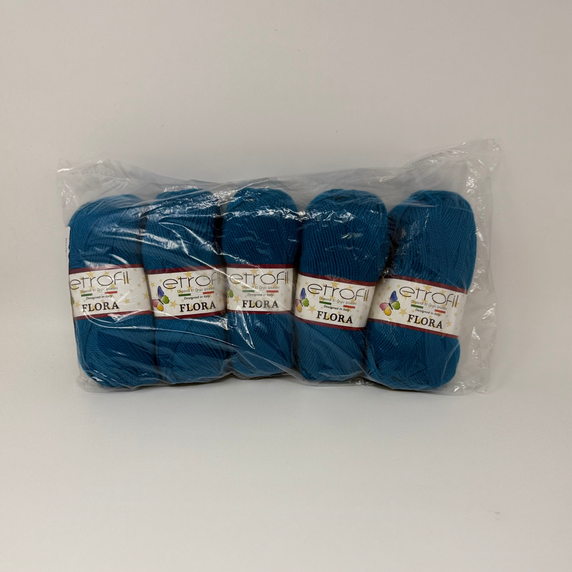 PACK OF 5 Etrofil Flora 100% Acrylic Yarn