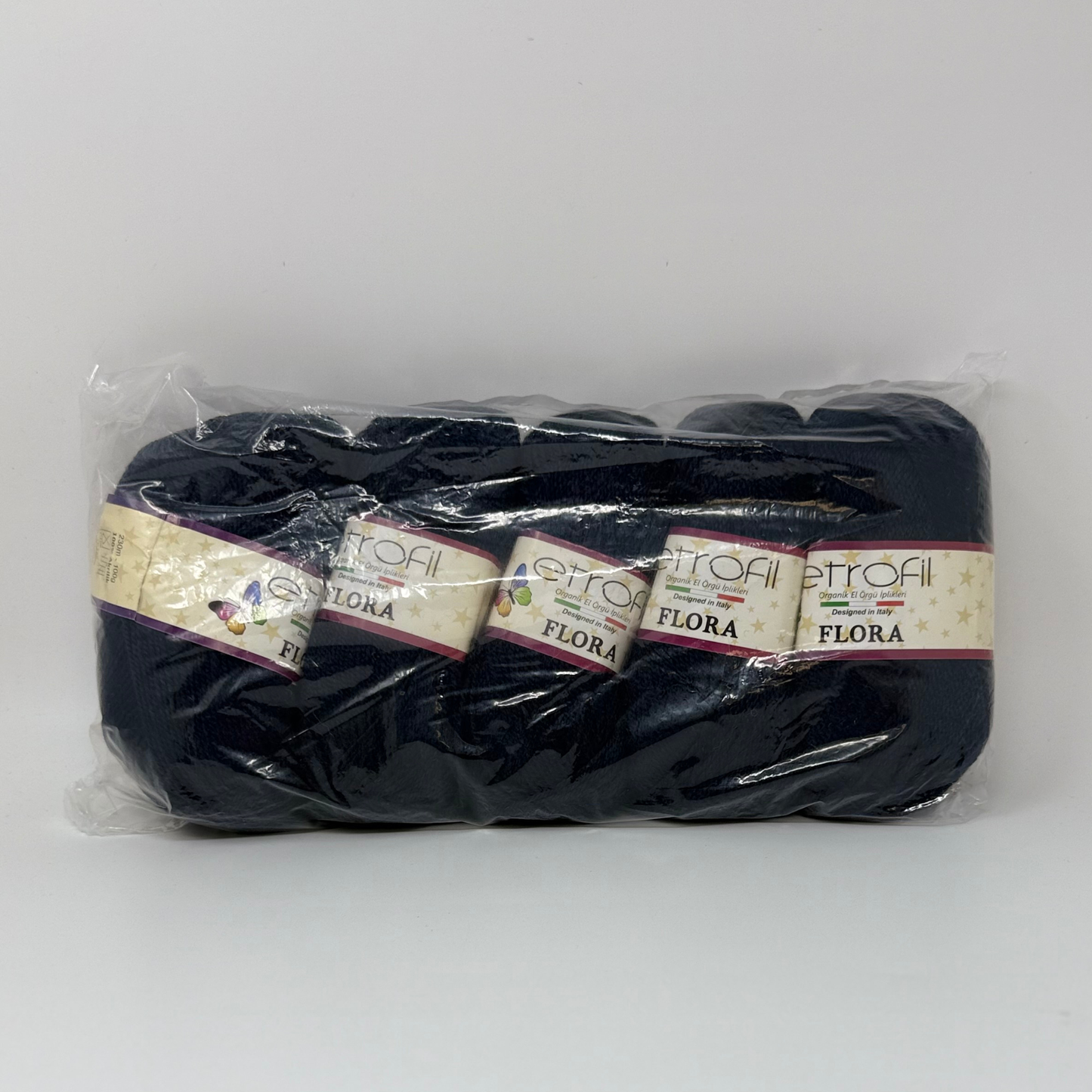 PACK OF 5 Etrofil Flora 100% Acrylic Yarn
