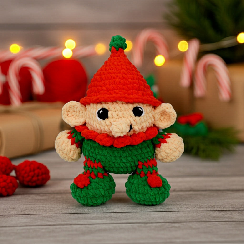 Knitty Critters - Make Christmas Crochet Kit - Elfred