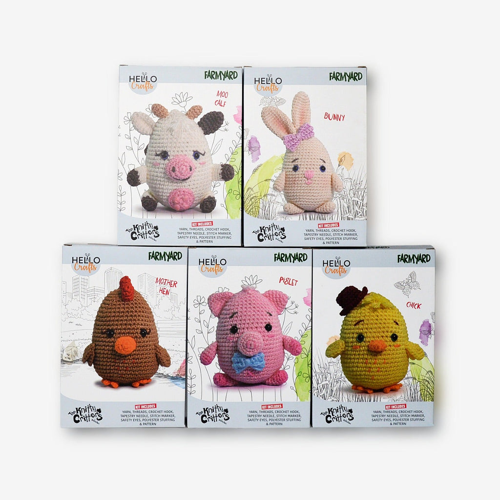 COMPLETE COLLECTION- Farmyard Crochet Kits