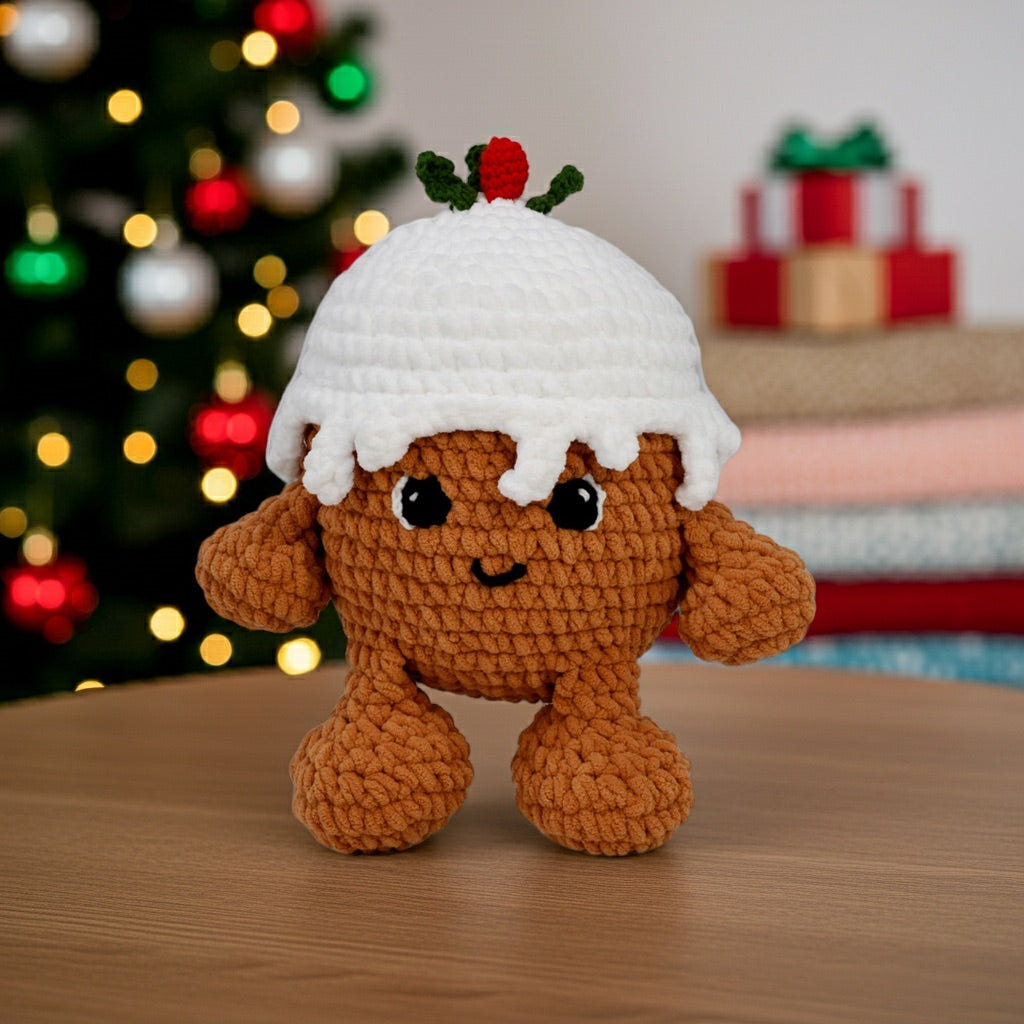 Knitty Critters - Make Christmas Crochet Kit - Figgy Pudding
