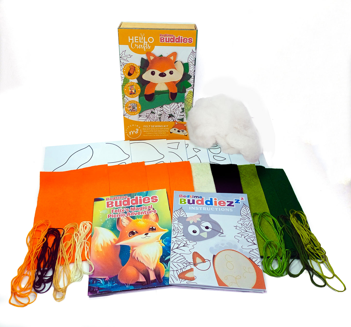 Bedtime Buddies Felt Sewing Kit - Felix the Fox