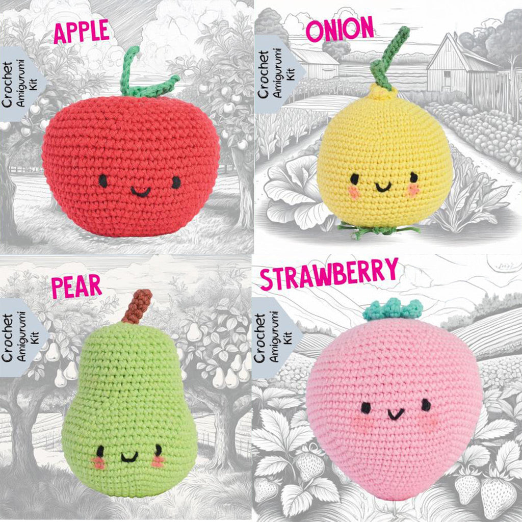 Pouch Pals Crochet Kit - Fruit Patch Bundle