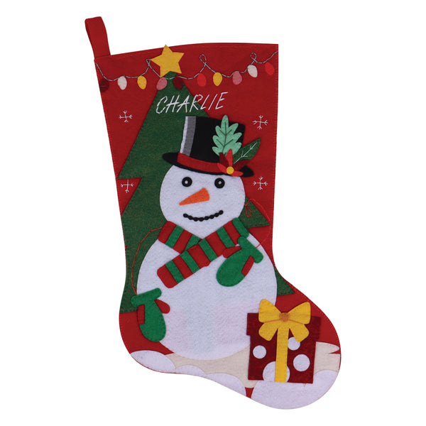 Felt Stocking Kit: Christmas: Snowman