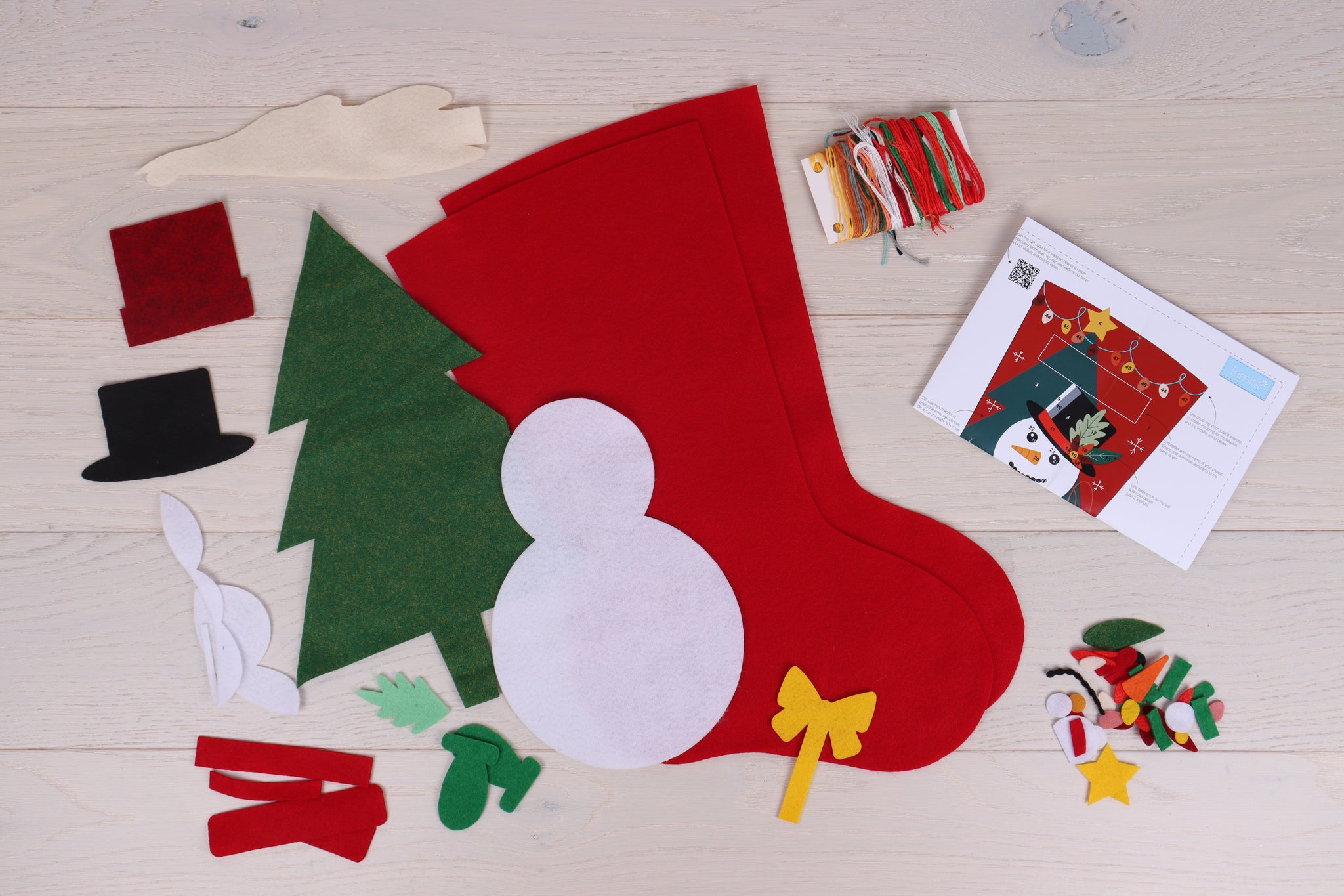 Felt Stocking Kit: Christmas: Snowman
