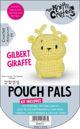 Knitty Critters - Pouch Pals V - Gilbert Giraffe | DIY Amigurumi Crochet Kit