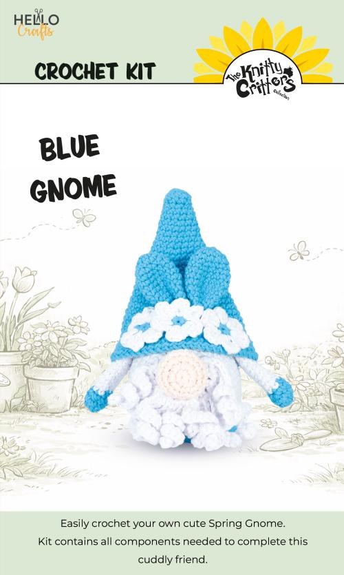 Knitty Critters Crochet Kit - Easter - Spring Gnome