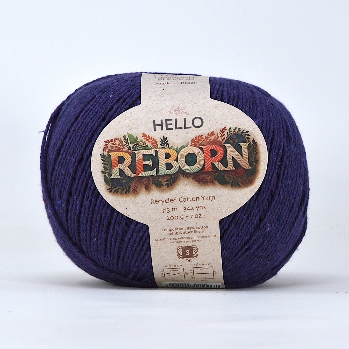 Hello Reborn 85% Recycled DK Cotton Yarn 200g