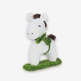 Knitty Critters - Velvet Christmas Crochet Kit - Green Rocking Horse