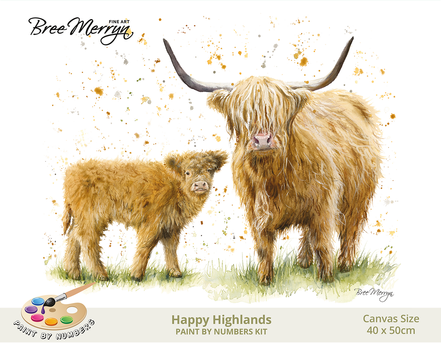 Bree Merryn Paint By Numbers 40cm x 50cm - Happy Highlands