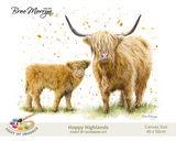 Bree Merryn Paint By Numbers 40cm x 50cm - Happy Highlands