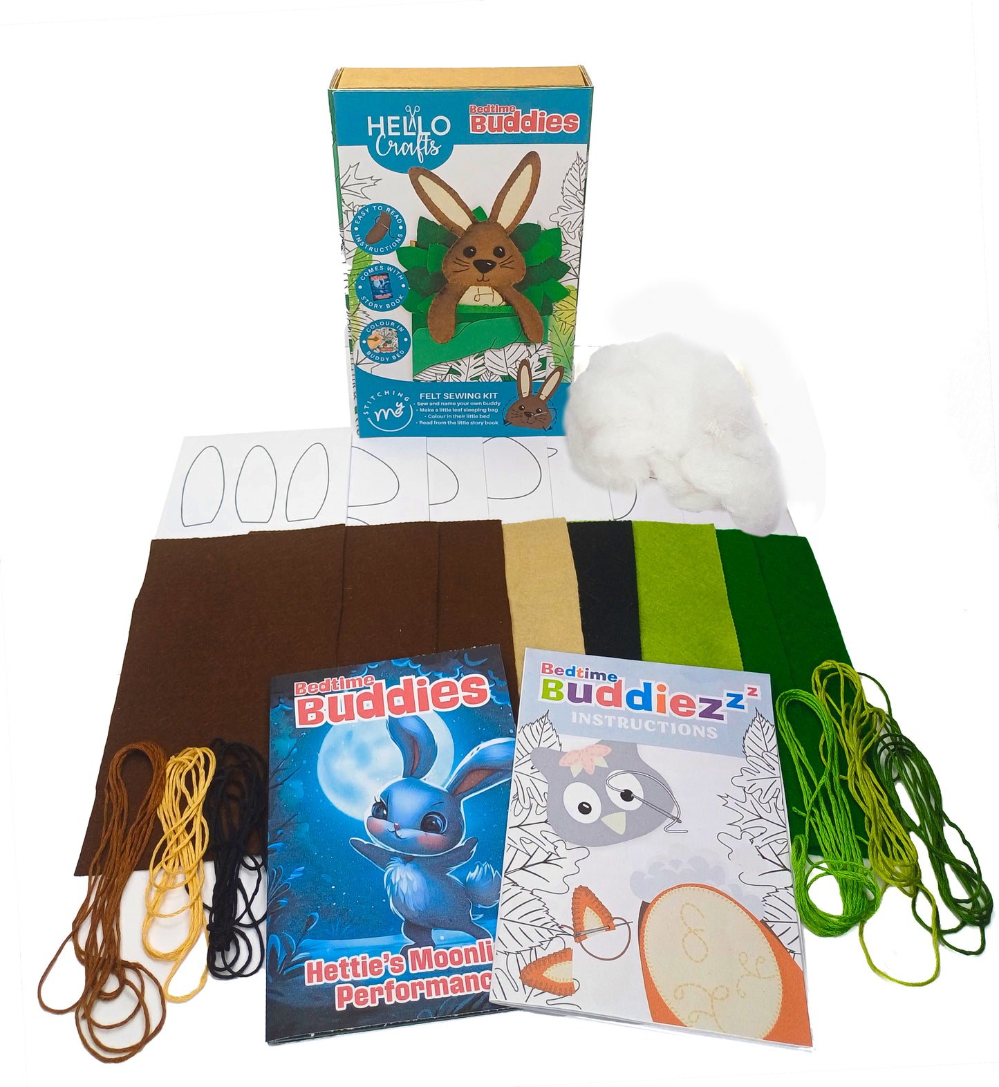 Bedtime Buddies Felt Sewing Kit - Hettie the Hare