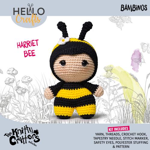 Knitty Critters - Bambinos - Amigurumi Crochet Kit - Harriet Bee