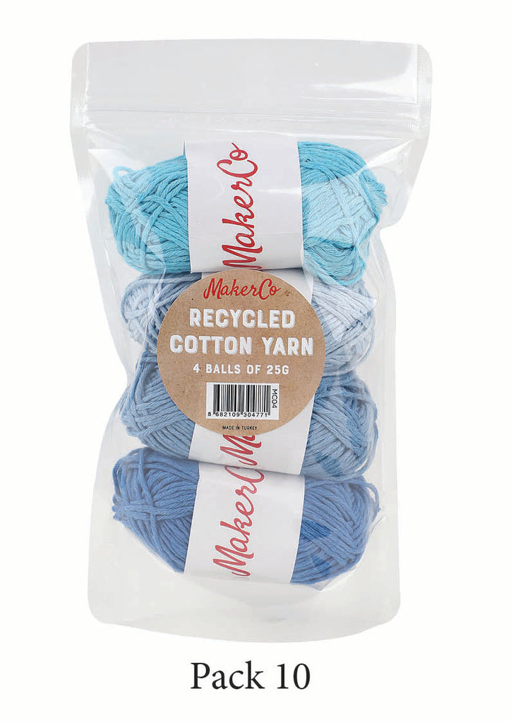 MakerCo - Recycled Cotton Yarn - Blues