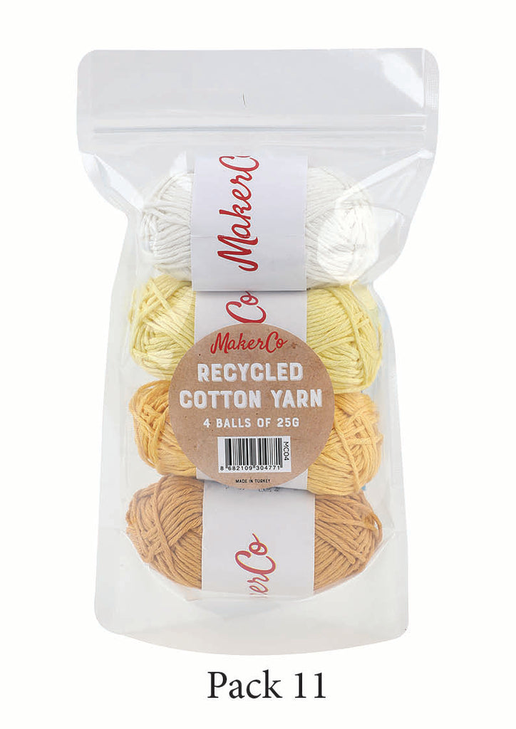 MakerCo - Recycled Cotton Yarn - Yellows