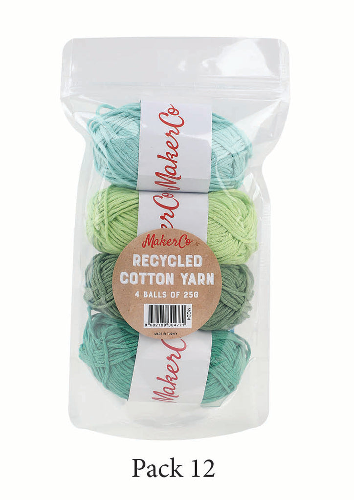 MakerCo - Recycled Cotton Yarn - Greens