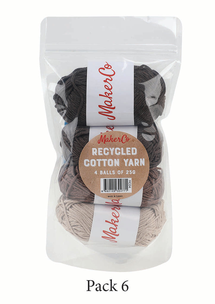 MakerCo - Recycled Cotton Yarn - Browns