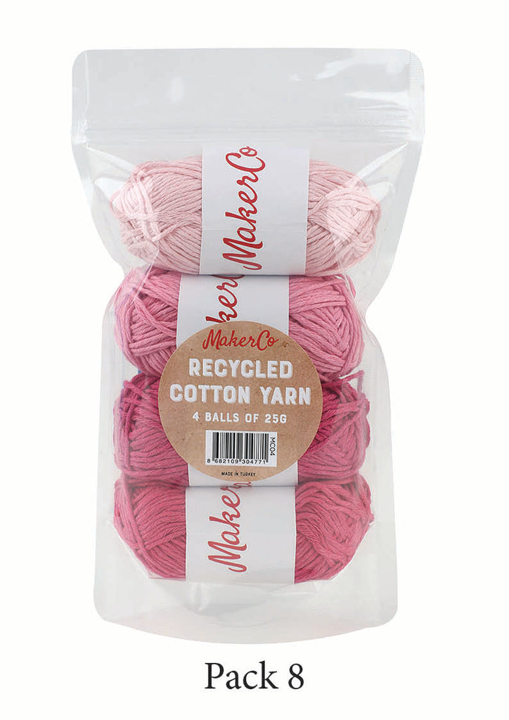 MakerCo - Recycled Cotton Yarn - Pinks
