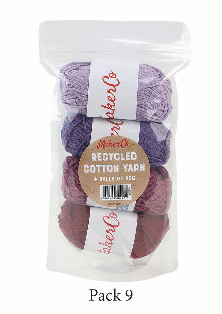 MakerCo - Recycled Cotton Yarn - Purples