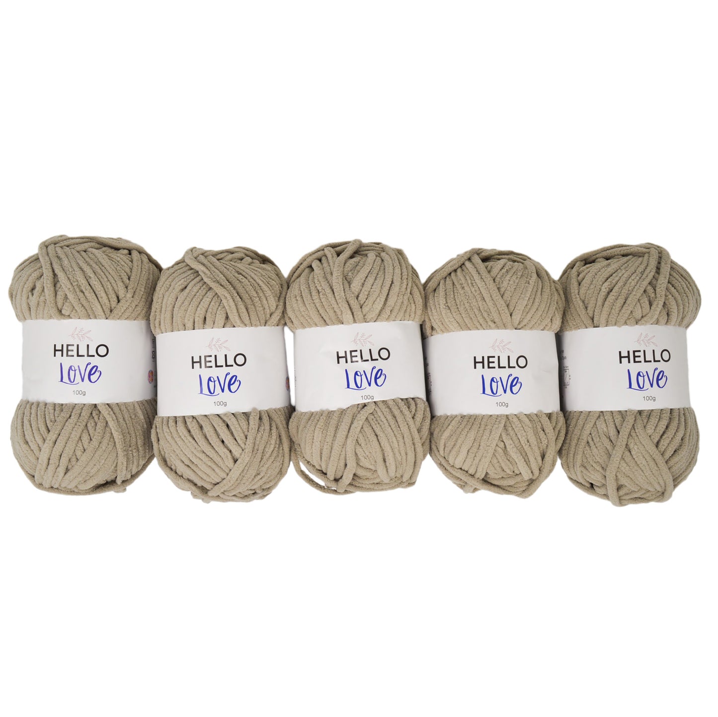 Pack of 5 x 100g Hello Love Super Chunky Yarn