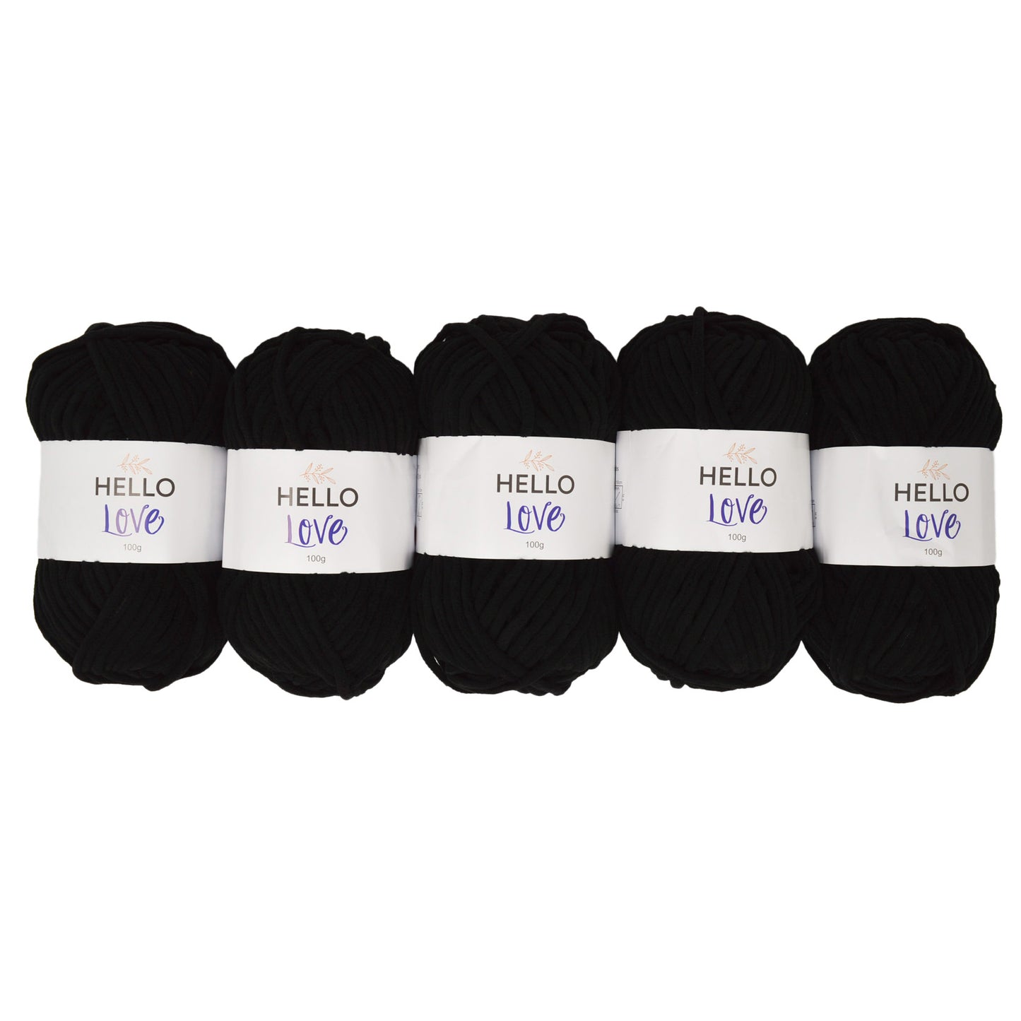 Pack of 5 x 100g Hello Love Super Chunky Yarn