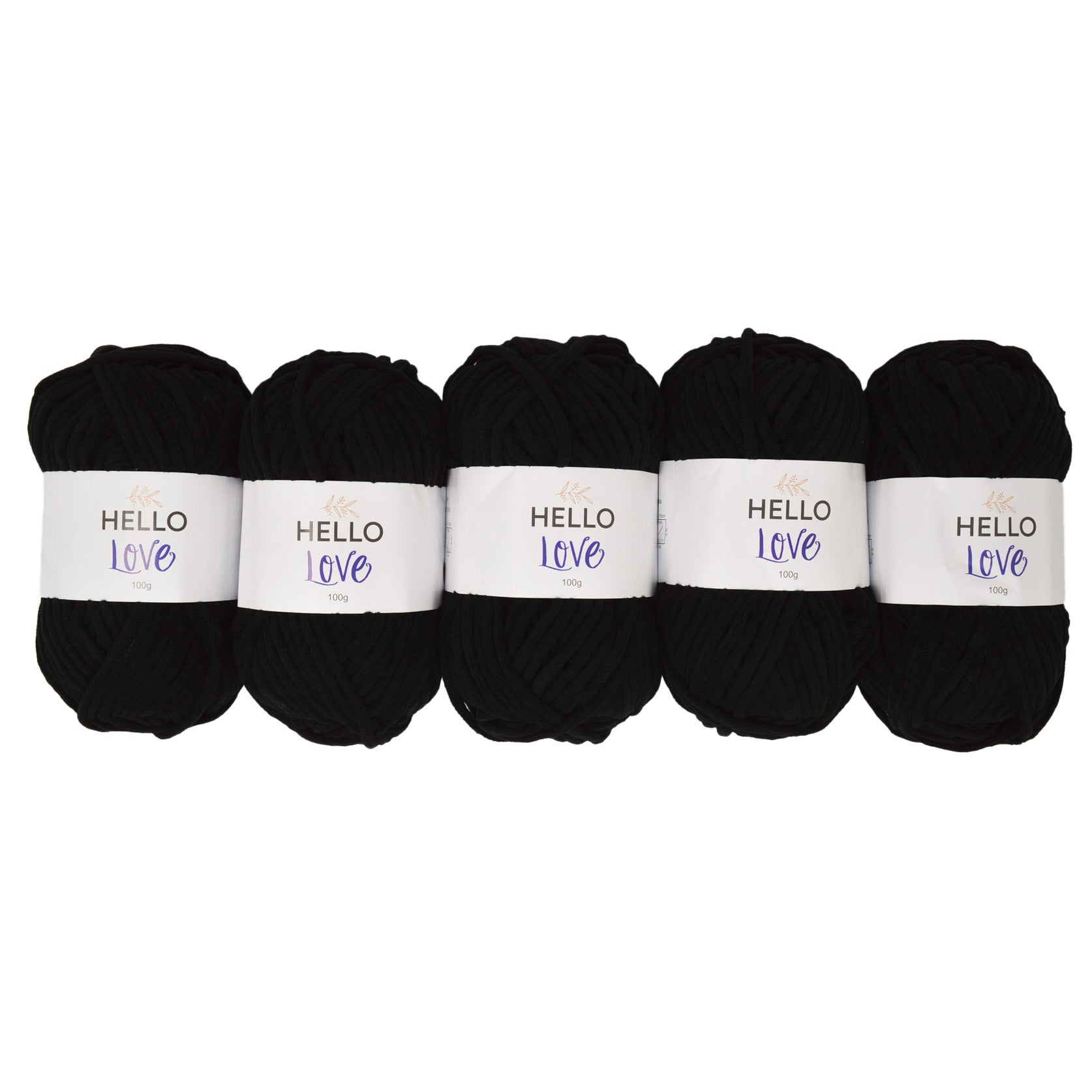 Pack of 5 x 100g Hello Love Super Chunky Yarn