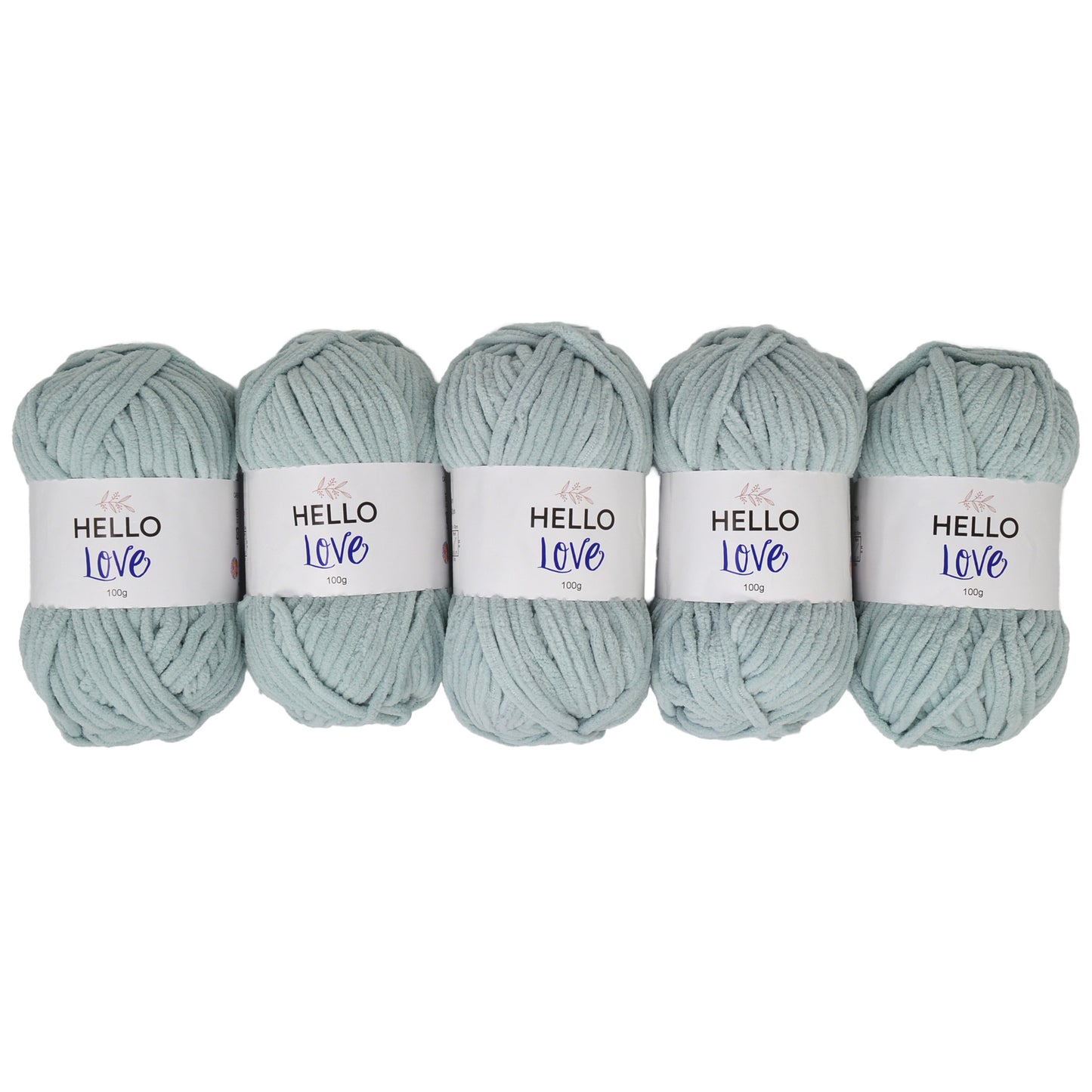 Pack of 5 x 100g Hello Love Super Chunky Yarn