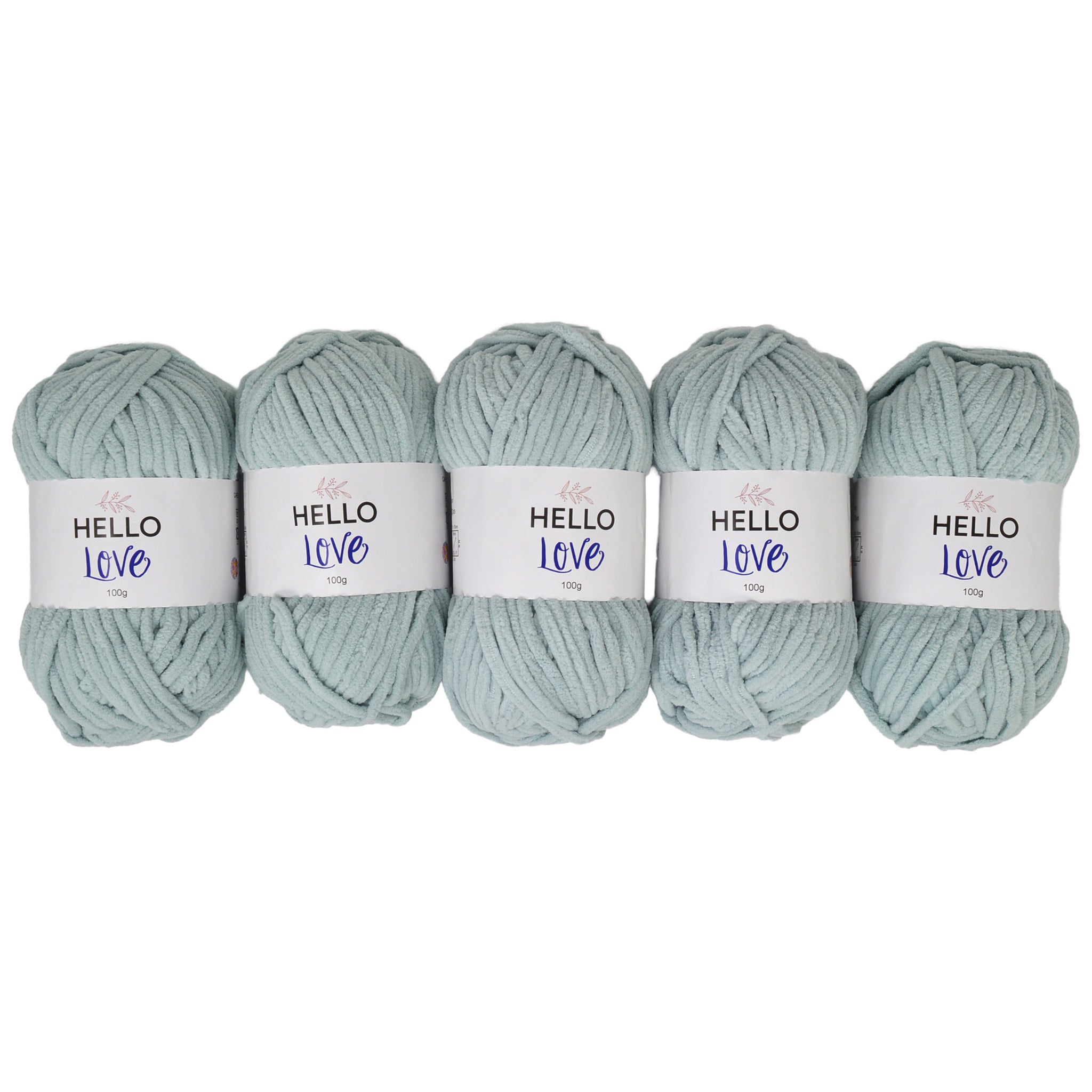 Pack of 5 x 100g Hello Love Super Chunky Yarn